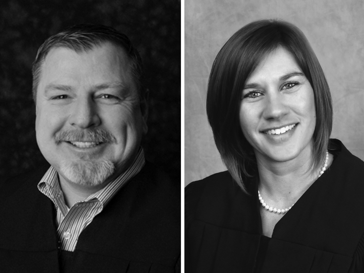 caption: Judges Andrew Adams, Sabrina Bell and Bradley Jacobs were censured by the Indiana Supreme Court for their roles in a brawl outside a White Castle in May.