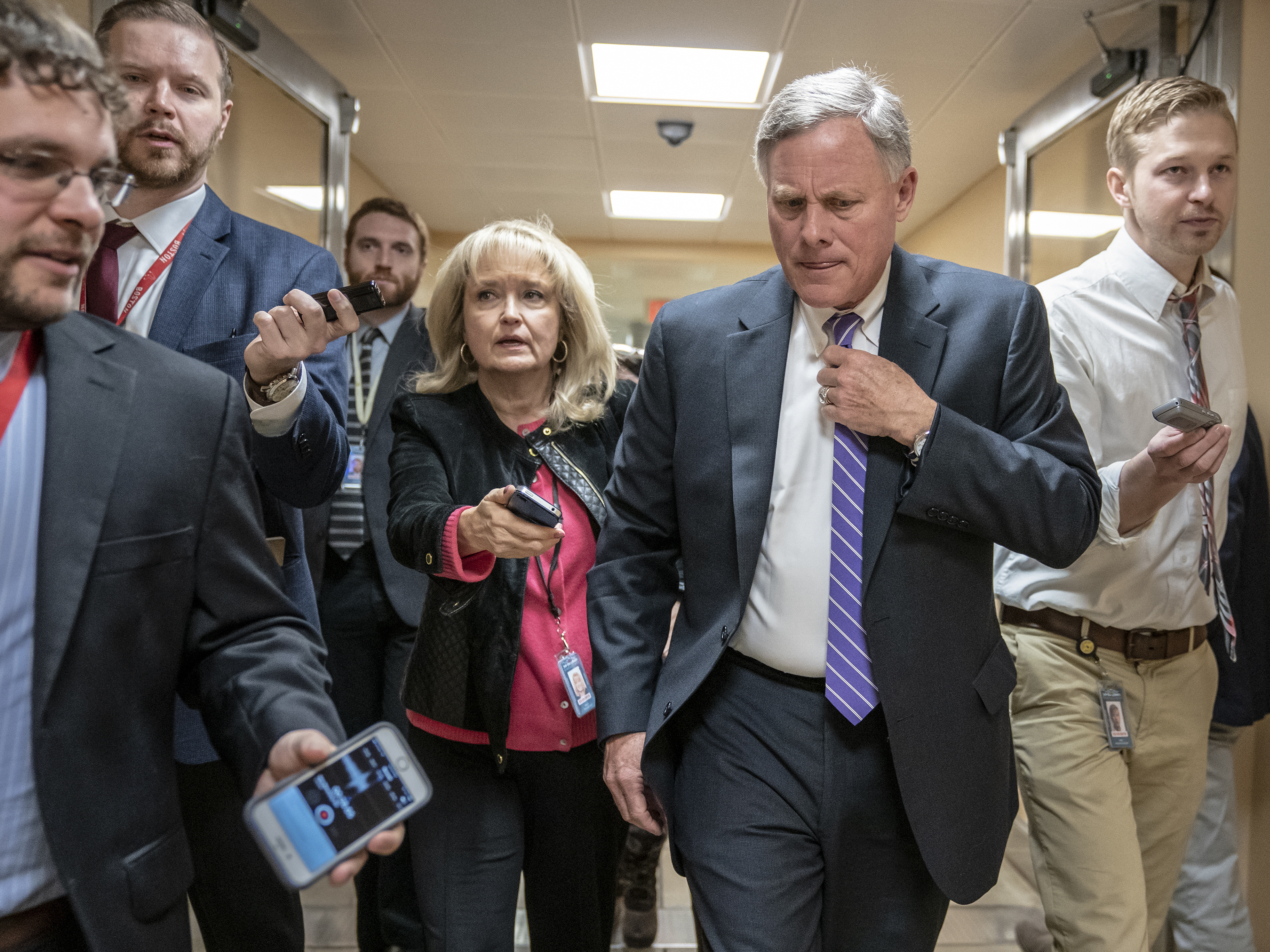 caption: Senate intelligence committee Chairman Richard Burr, R-N.C., praised the work of state and local election officials in the past few years, but said, "There is still much work that remains to be done."