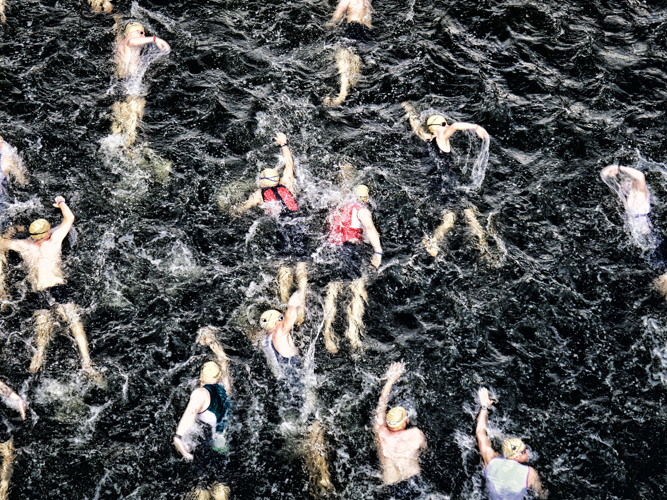 caption: Triathletes who trained too much chose immediate gratification over long-term rewards, researchers found.