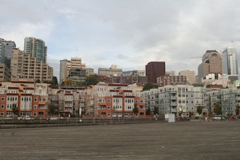 caption: Condos along Seattle's downtown waterfront.