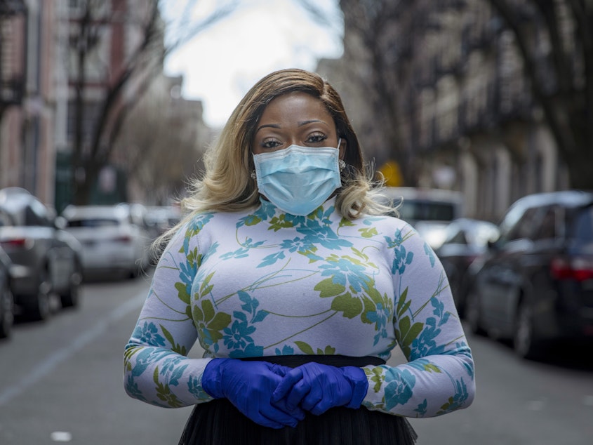 caption: After a period of quarantine at home separated from her children, Tiffany Pinckney recovered from COVID-19. She has become one of the country's first volunteer donors of plasma as part of an experiment to treat COVID-19 patients.