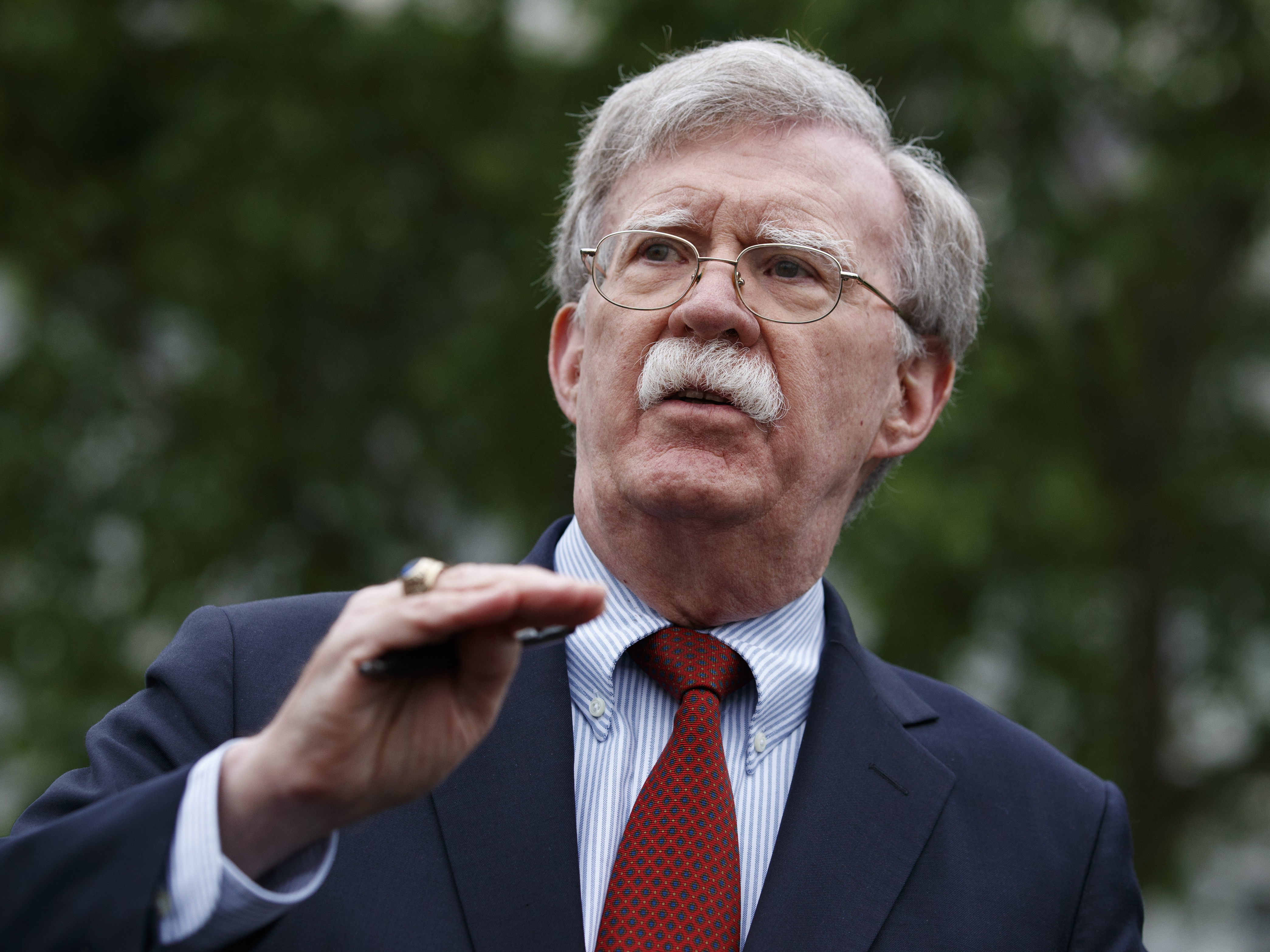 caption: Former national security adviser John Bolton says he would testify in a Senate impeachment trial if subpoenaed.