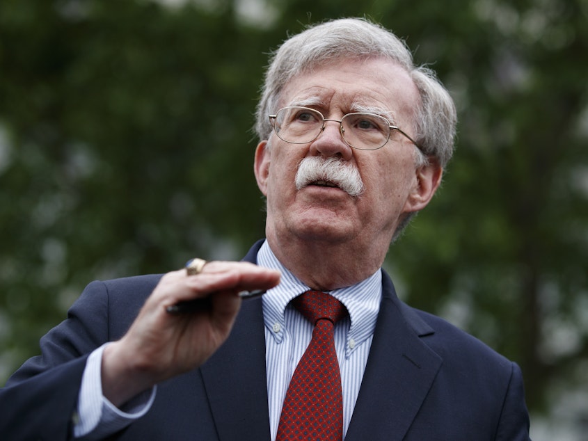caption: Former national security adviser John Bolton says he would testify in a Senate impeachment trial if subpoenaed.