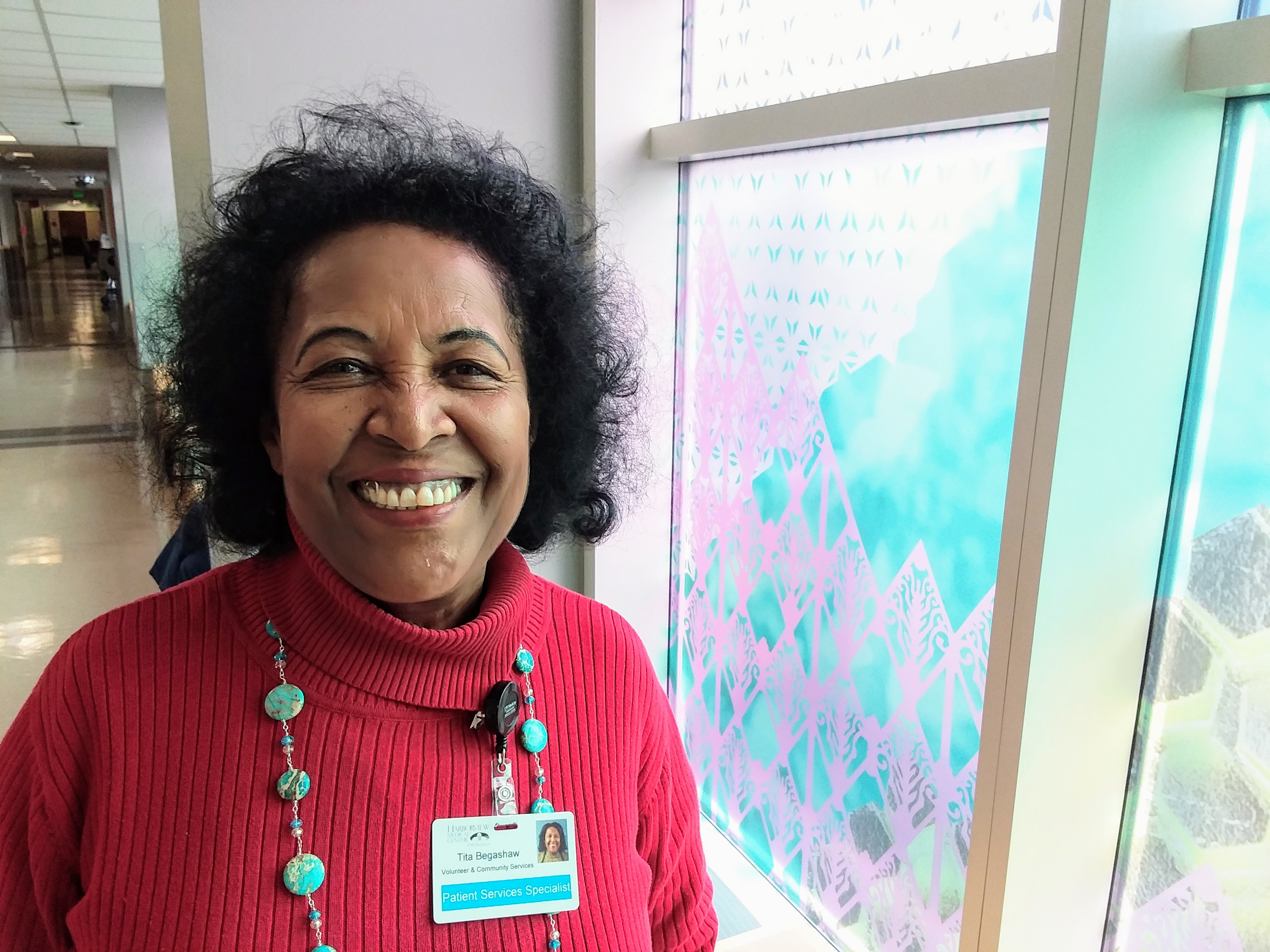 caption: Tita Begashaw is famous for her laugh. It even got her on the TV show 'America's Got Talent' last year.