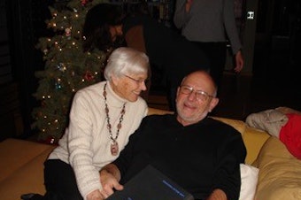 caption: Bob Schaefer, pictured with his wife, Doris.  