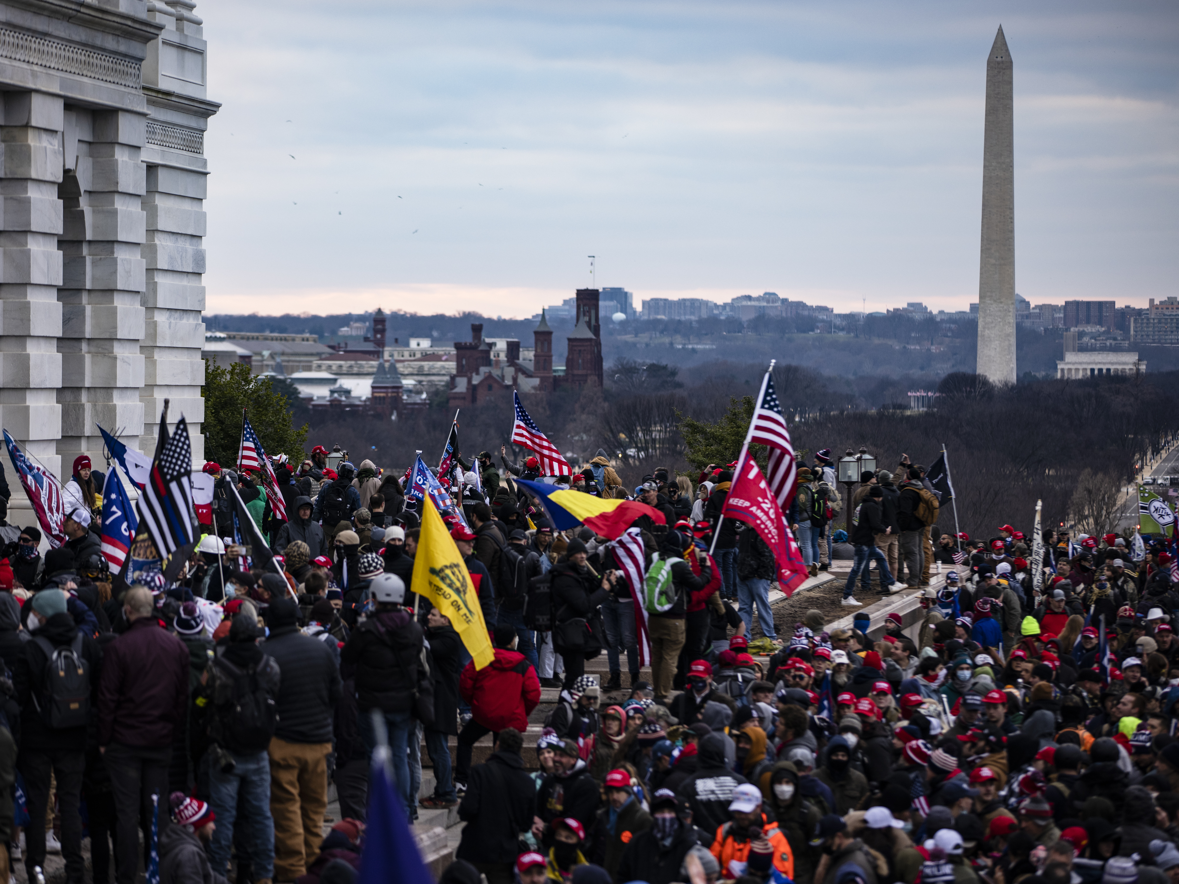 caption: A pro-Trump mob stormed the U.S. Capitol on Jan. 6, 2021. Now, a nonprofit group said it has raised around $900,000 for the alleged rioters, but some of their families are raising questions about how the money is being spent.
