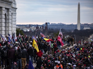 caption: A pro-Trump mob stormed the U.S. Capitol on Jan. 6, 2021. Now, a nonprofit group said it has raised around $900,000 for the alleged rioters, but some of their families are raising questions about how the money is being spent.