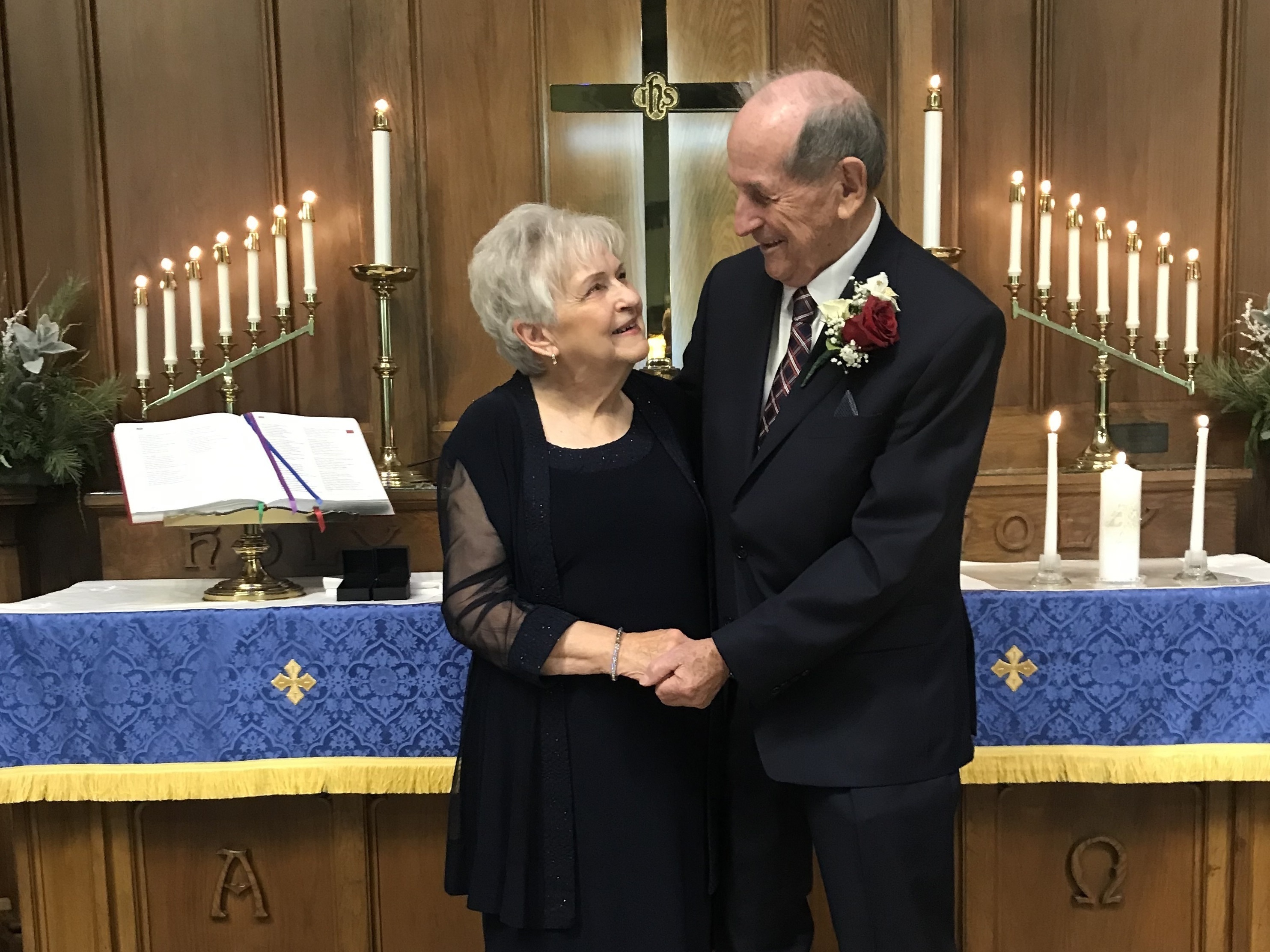 caption: Ed and Priscilla married in December, 2022, at the Hagerstown, Md. church where they first met.