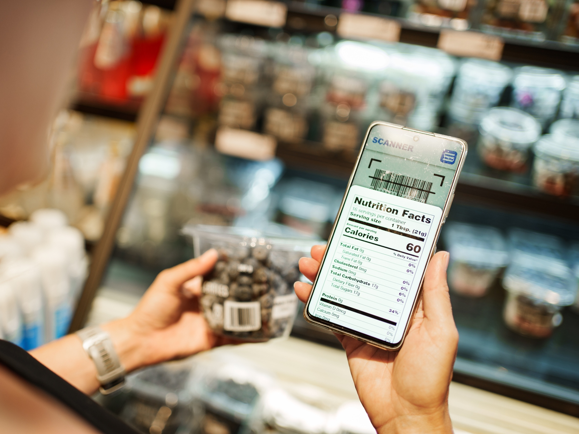 caption: Food apps can be useful because they put more information in the hands of the consumer. But different apps can give the same food different results.