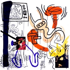 caption: From the series "Apocalypse," by Keith Haring