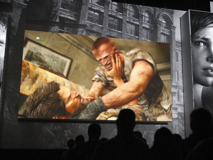 caption: In the video game and HBO show <em>The Last of Us</em>, an infectious fungi turns humans into zombies.