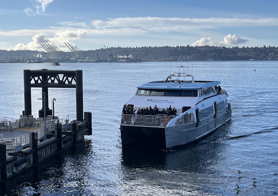 caption: The King County water taxi between Vashon Island and downtown Seattle is adding eight new weekday afternoon sailings starting Monday, July 1. 