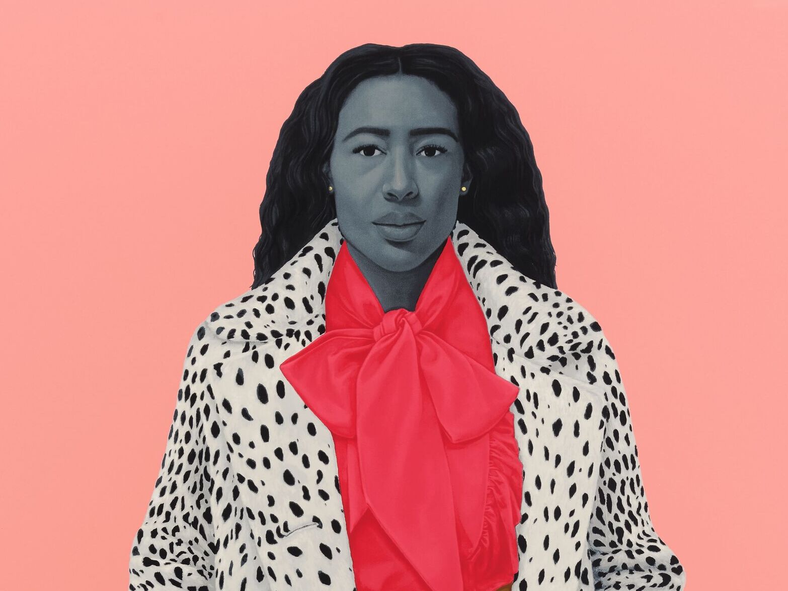 caption: Amy Sherald, A<em>s soft as she is...,</em> 2023.