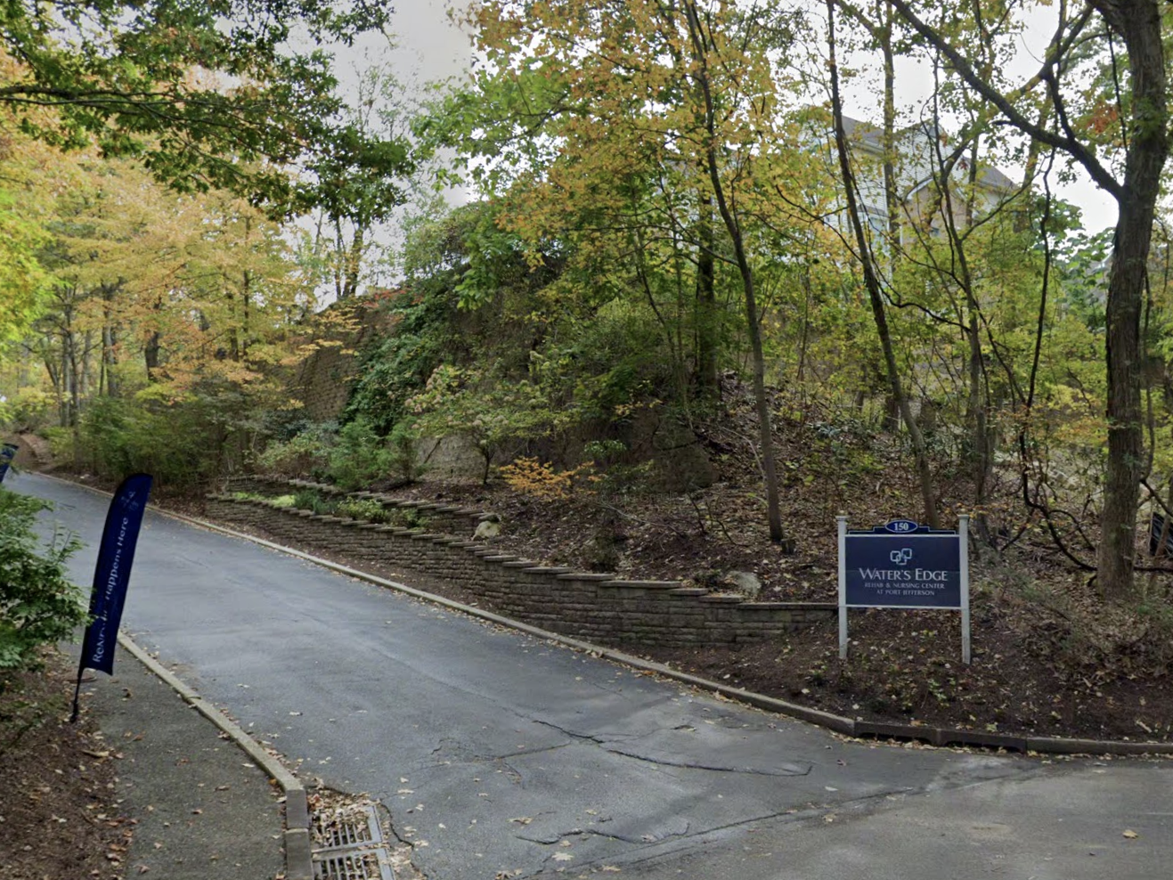 caption: A woman was pronounced dead at the Water's Edge Rehab and Nursing Center in Port Jefferson, N.Y. — but hours later, workers at a funeral home discovered she was alive and breathing.