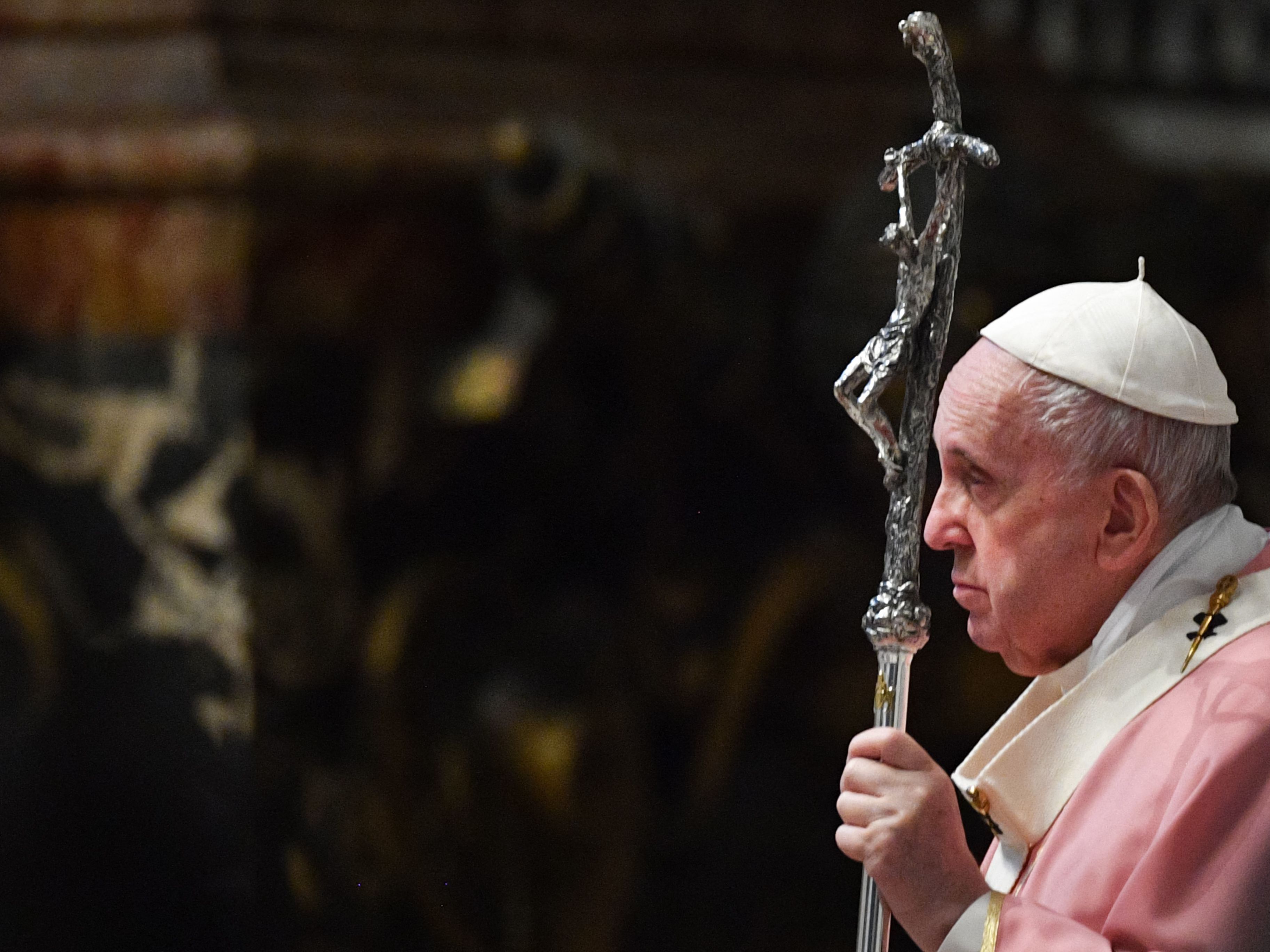 caption: A new message from the Vatican underlines its objection to same-sex marriage. The message cited Francis' own words from 2016, when he wrote, "there are absolutely no grounds for considering homosexual unions to be in any way similar or even remotely analogous to God's plan for marriage and family."