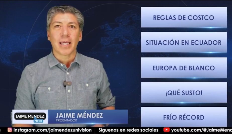 caption: Former Univision anchor and reporter Jaime Méndez now produces his own Spanish-language newscast, Jaime Méndez News, on Facebook, Instagram, and YouTube. 