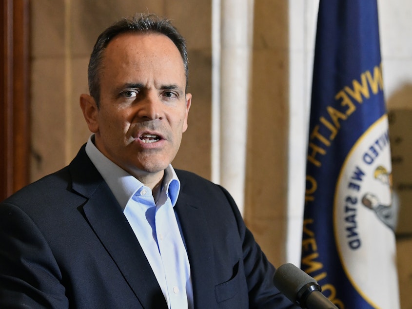 caption: Former Kentucky Gov. Matt Bevin pardoned or commuted the sentences for more than 400 people in his final days before leaving office.