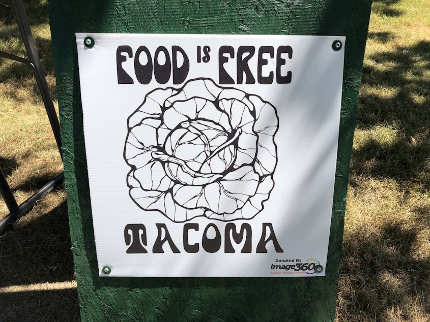 caption: The idea behind Food is Free is simple: grow food and give it away. 