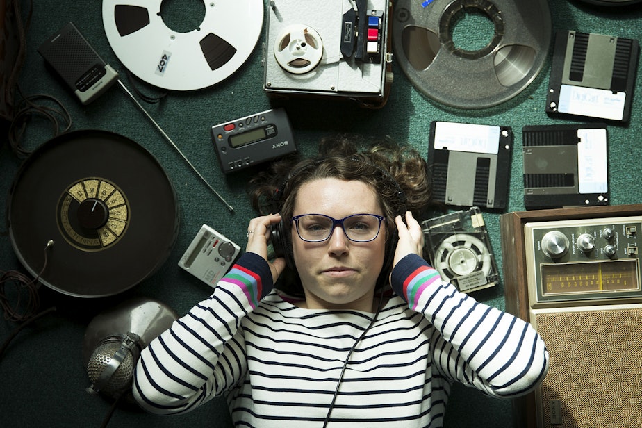 caption: KUOW Producers Caroline Chamberlain Gomez and Clare McGrane are introducing you to your new favorite podcast.