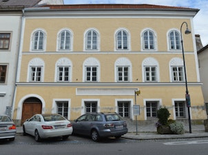 caption: Adolf Hitler's birth house in Braunau am Inn, Austria, as seen in 2012. Austrian officials said Wednesday the building will be renovated and turned into a police station.