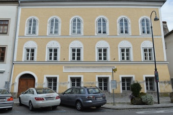 caption: Adolf Hitler's birth house in Braunau am Inn, Austria, as seen in 2012. Austrian officials said Wednesday the building will be renovated and turned into a police station.