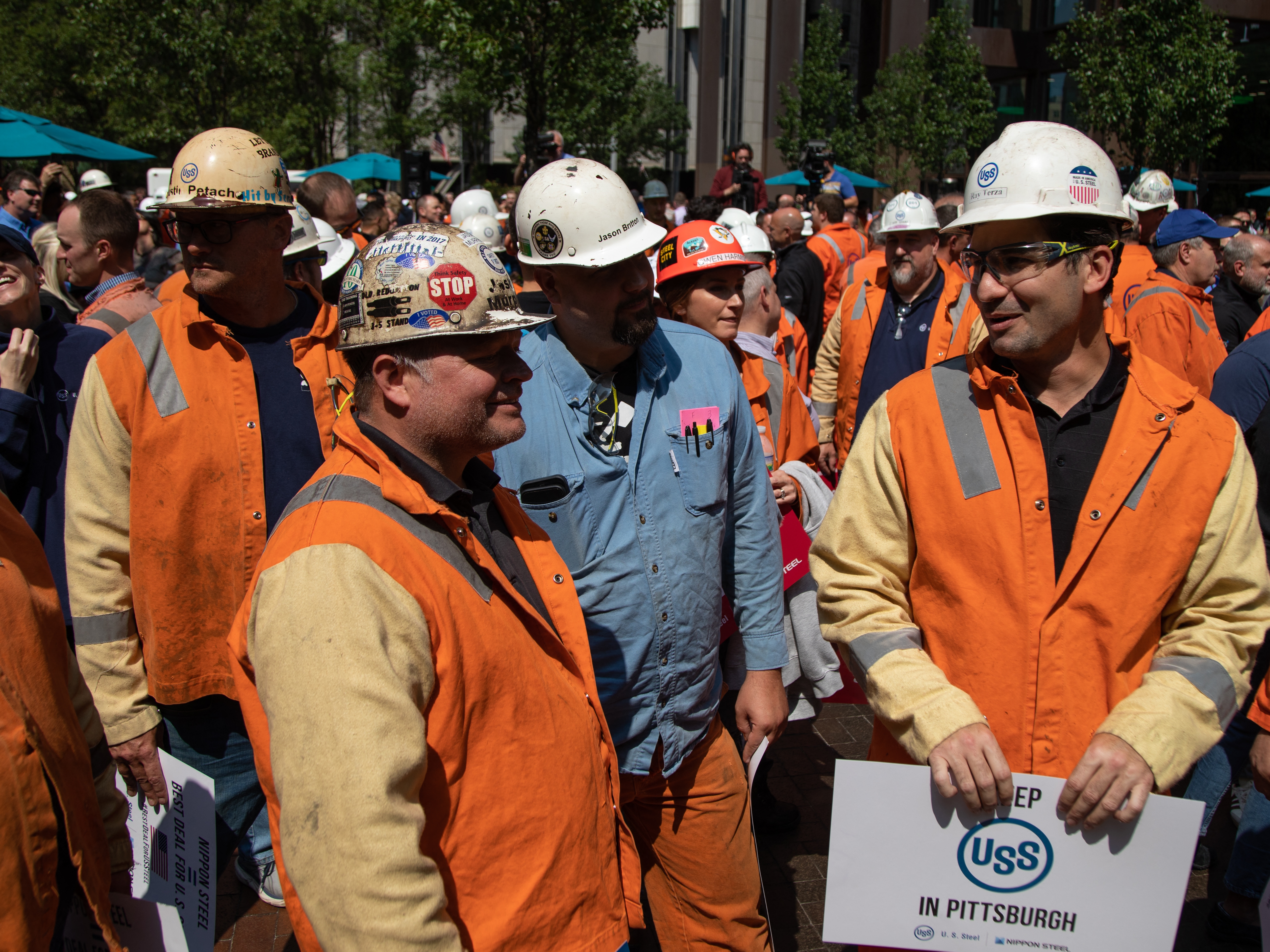 caption: U.S. Steel filed a lawsuit to defend its $15 billion sale to Nippon Steel of Japan. President Biden moved to block the sale on Friday, but the companies accuse Biden of playing politics and violating their due process rights.