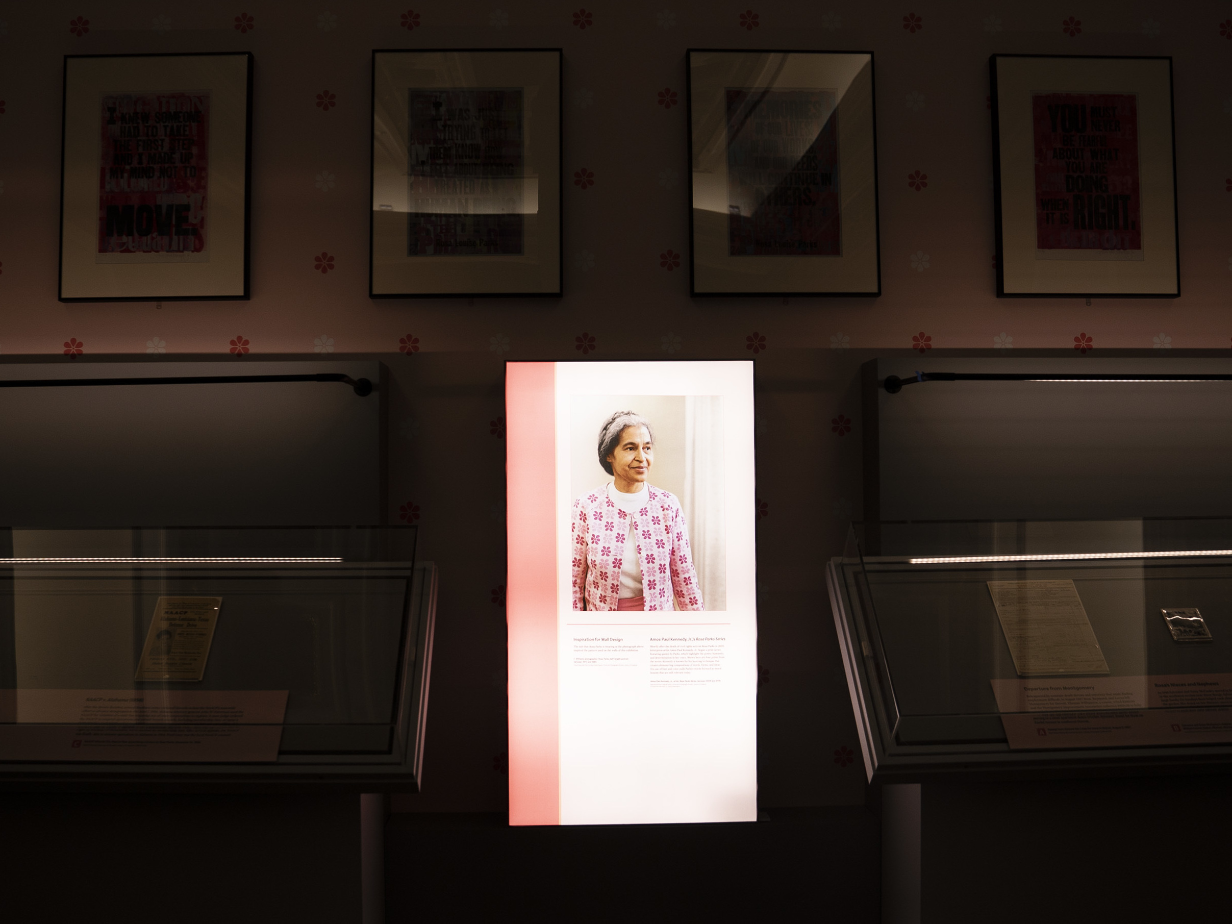 caption: "Rosa Parks: In Her Own Words" opened on Dec. 5 in Washington, D.C.