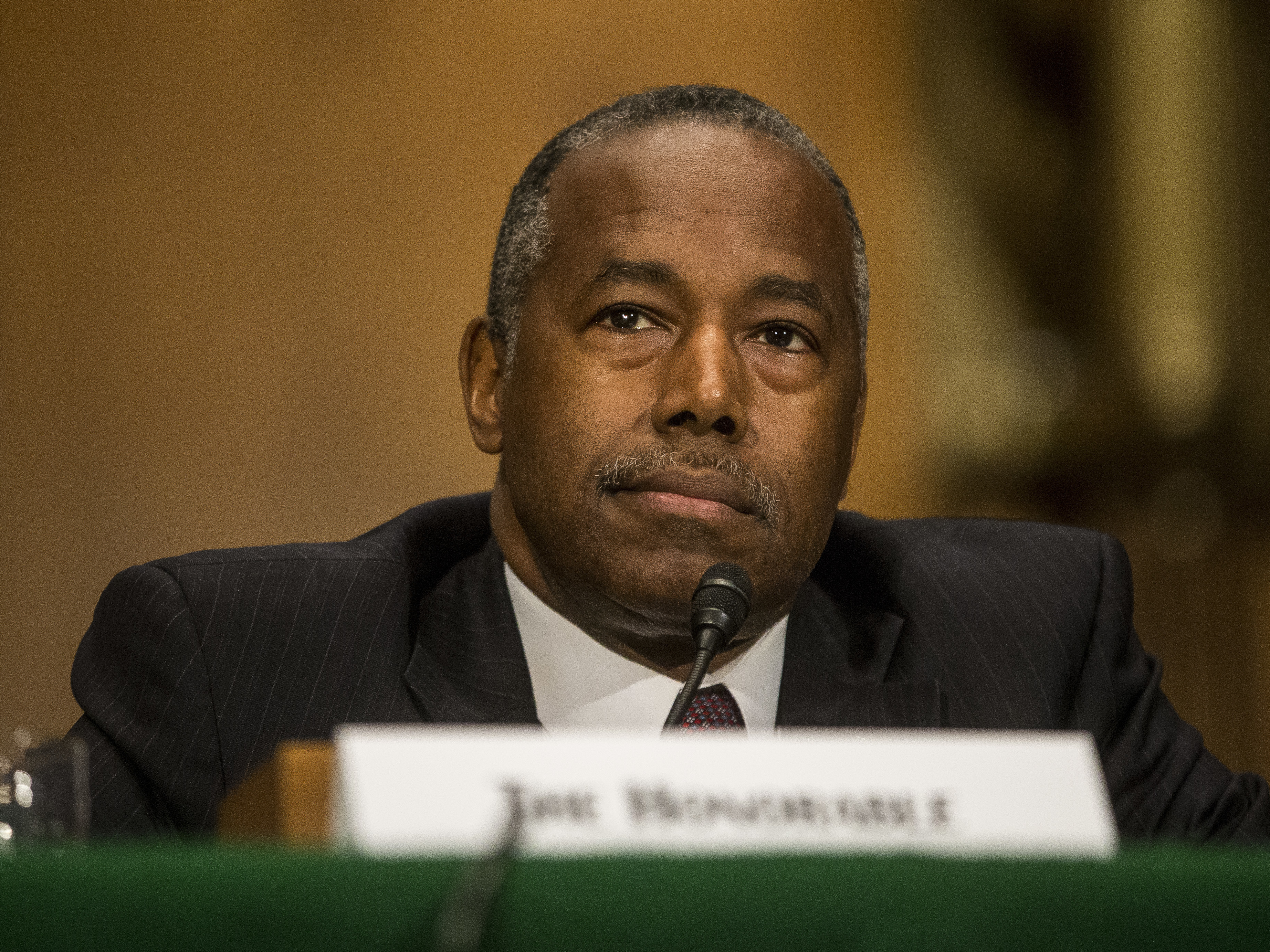 caption: U.S. Housing and Urban Development Secretary Ben Carson.