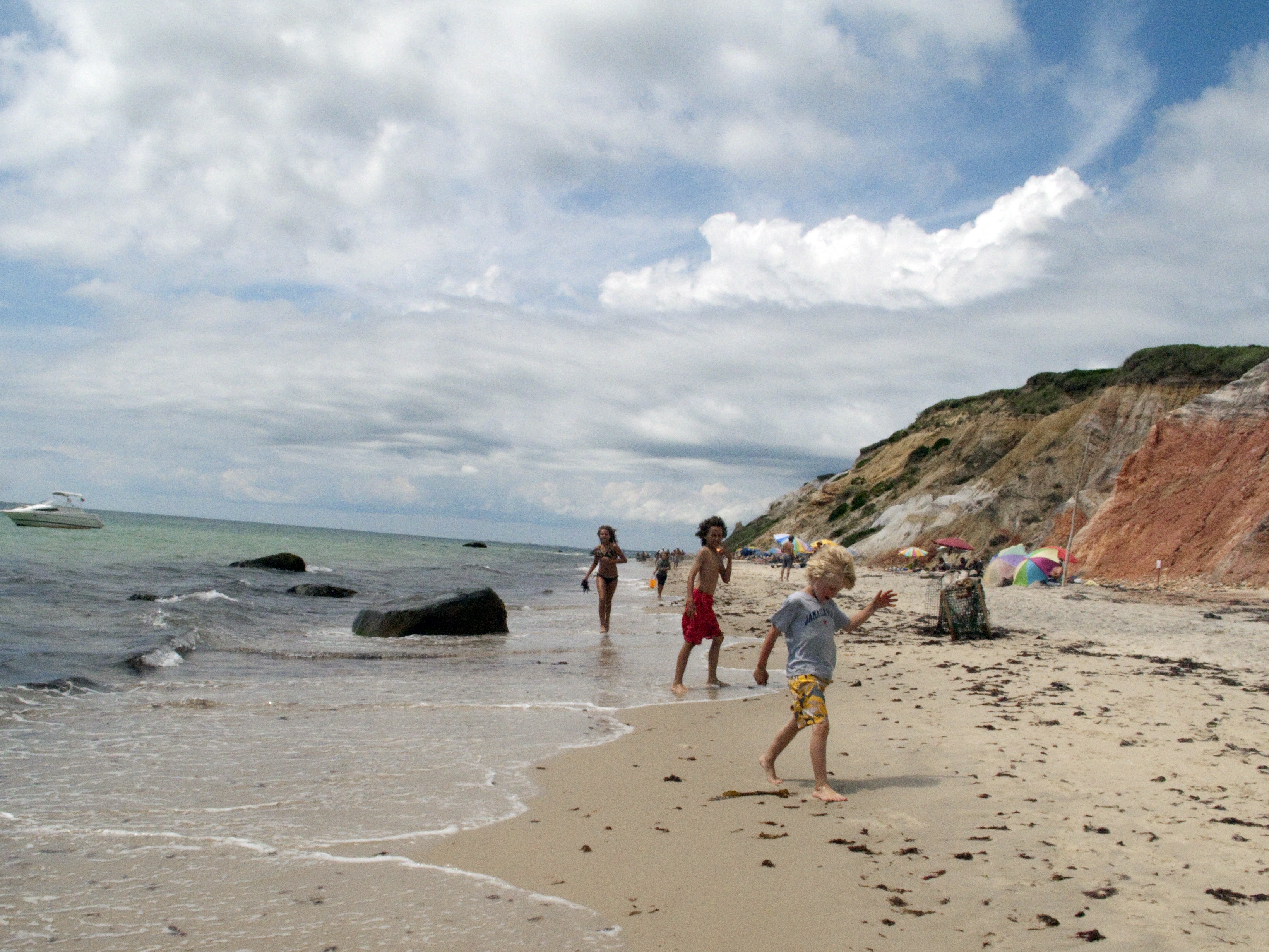 caption: The new book <em>Nothing More of This Land </em>traces indigenous communities on Martha's Vineyard. Above, beachgoers on Moshup Beach in July 2010.