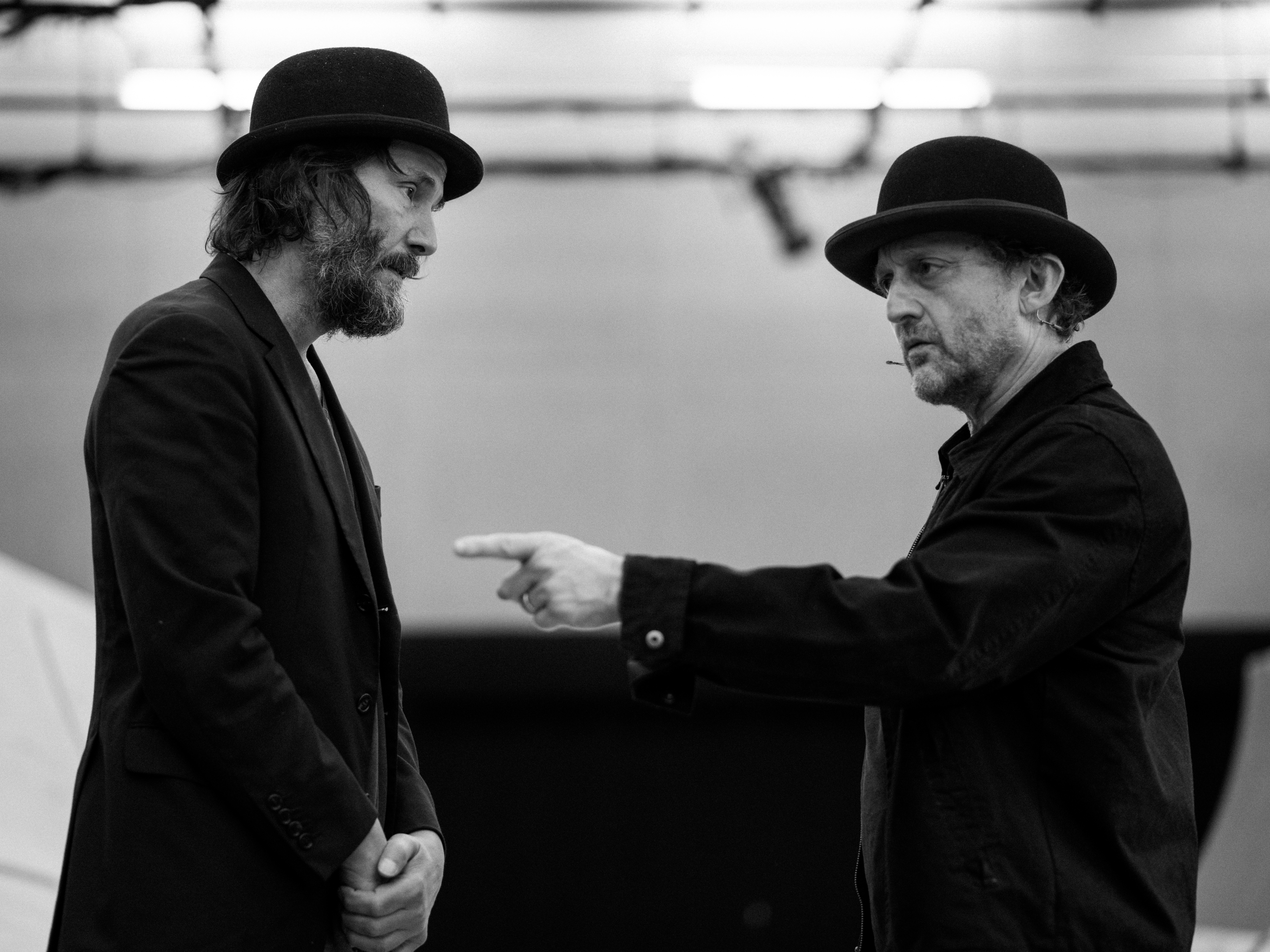 caption: Keanu Reeves and Alex Winter in a revival of Samuel Beckett's "Waiting for Godot"