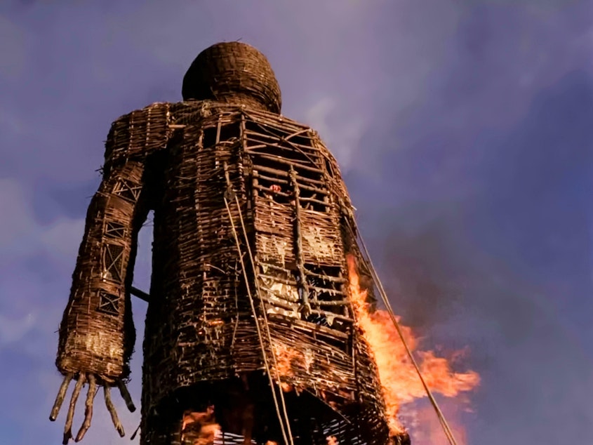 caption: <em>The Wicker Man</em>, from 1973, was directed by Robin Hardy.