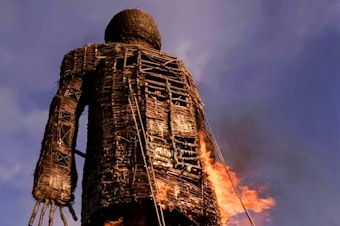 caption: <em>The Wicker Man</em>, from 1973, was directed by Robin Hardy.