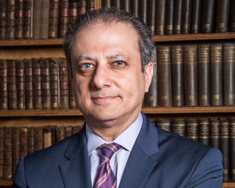 caption: Former federal prosecutor Preet Bharara