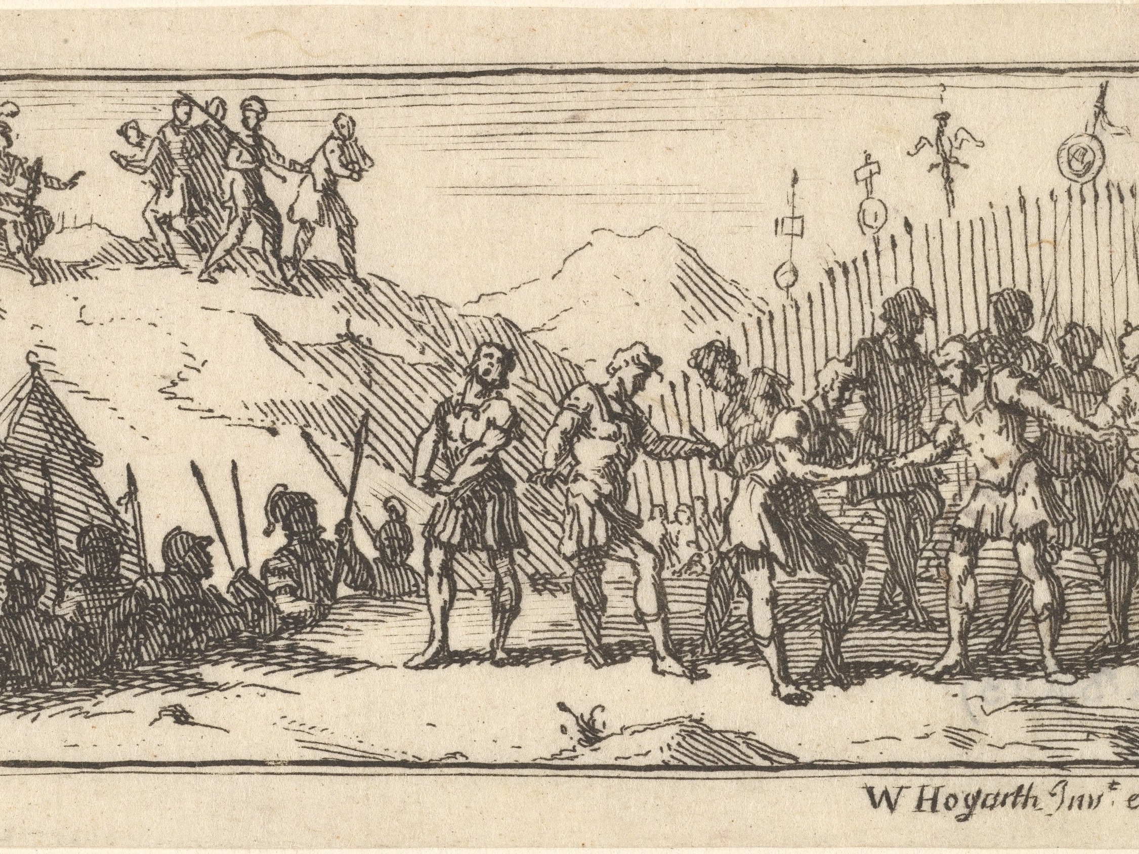 caption: A depiction of a Roman decimation.