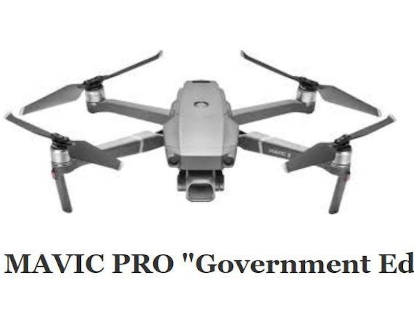 caption: The Interior Department is grounding its fleet of drones — including Chinese-made models such as this specialized "government edition" Mavic Pro, made by DJI.