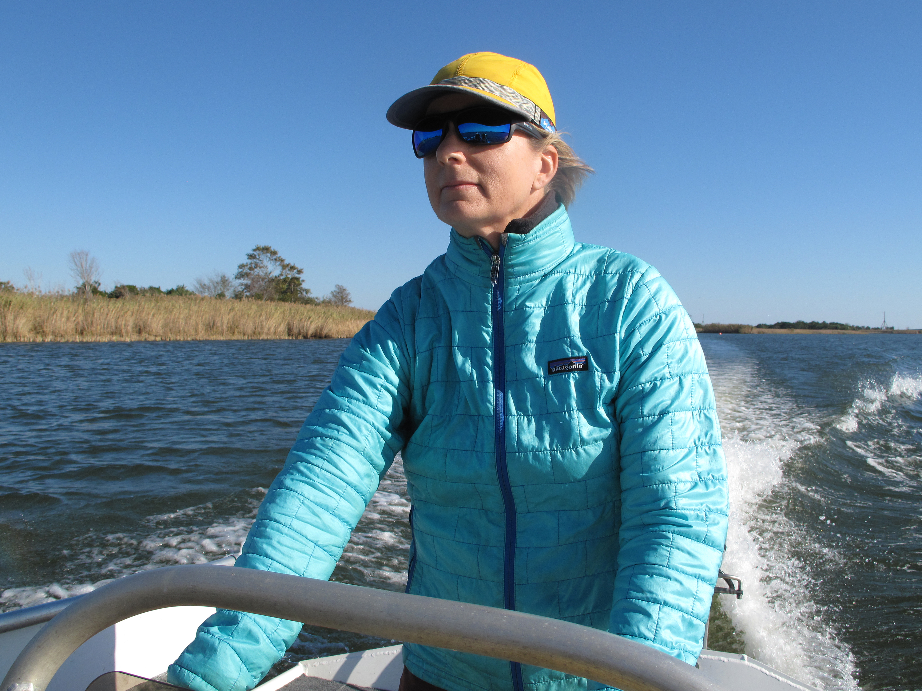 caption: Apalachicola river keeper Georgia Ackerman says the water in Florida's Apalachicola Bay has declined so much that the needs of this local ecosystem are not being met.