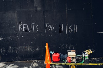 caption: A rent stabilization bill passed the Washington state House and is currently working its way through the state Senate. If it passes, it would place a cap on how much landlords can raise rents each year. 