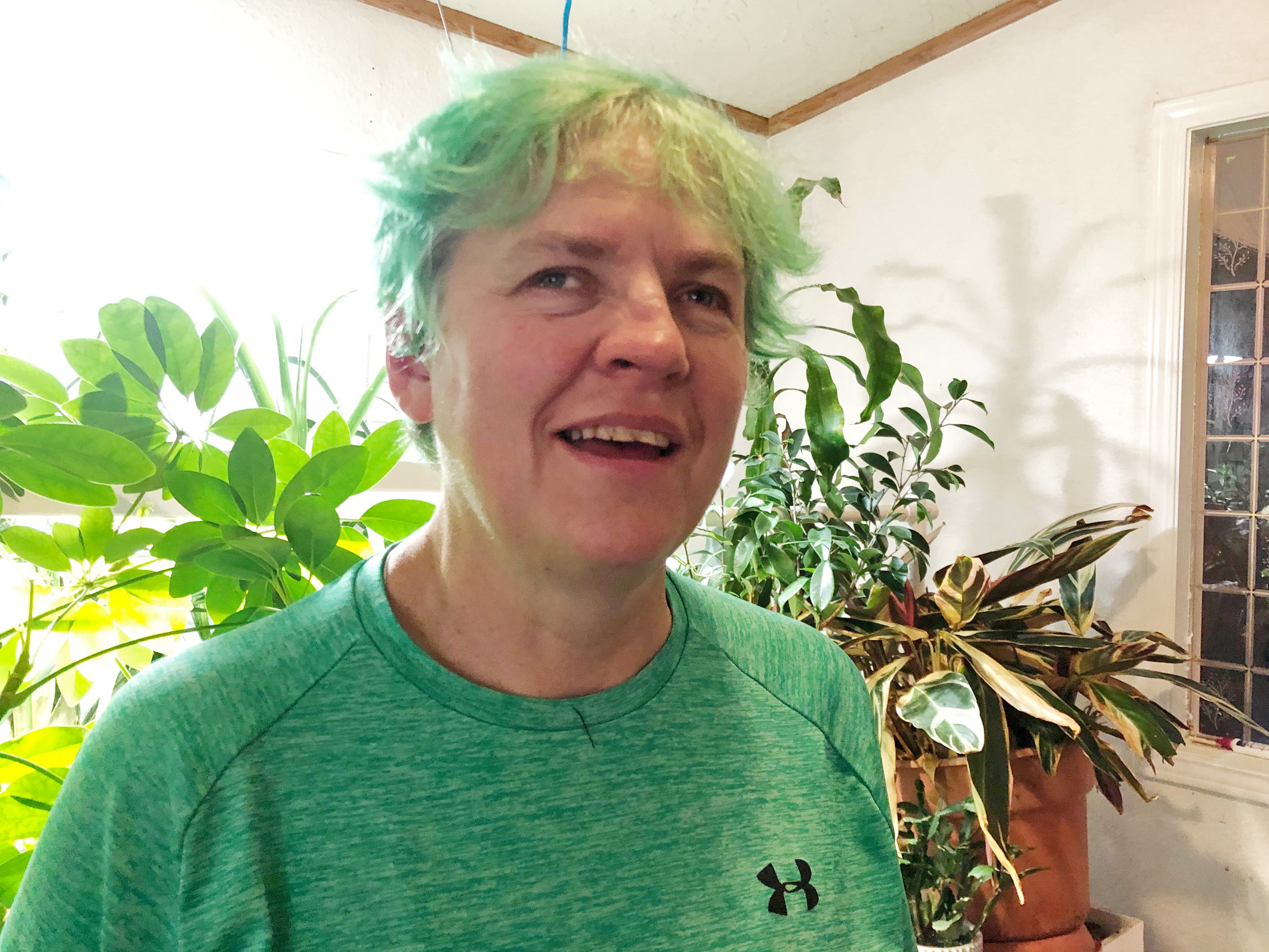 caption: Carlene Knight, who has a congenital eye disorder, volunteered to let doctors edit the genes in her retina using CRISPR.