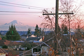 caption: A view of Mount Rainier from West Seattle, Seattle's new District 1.