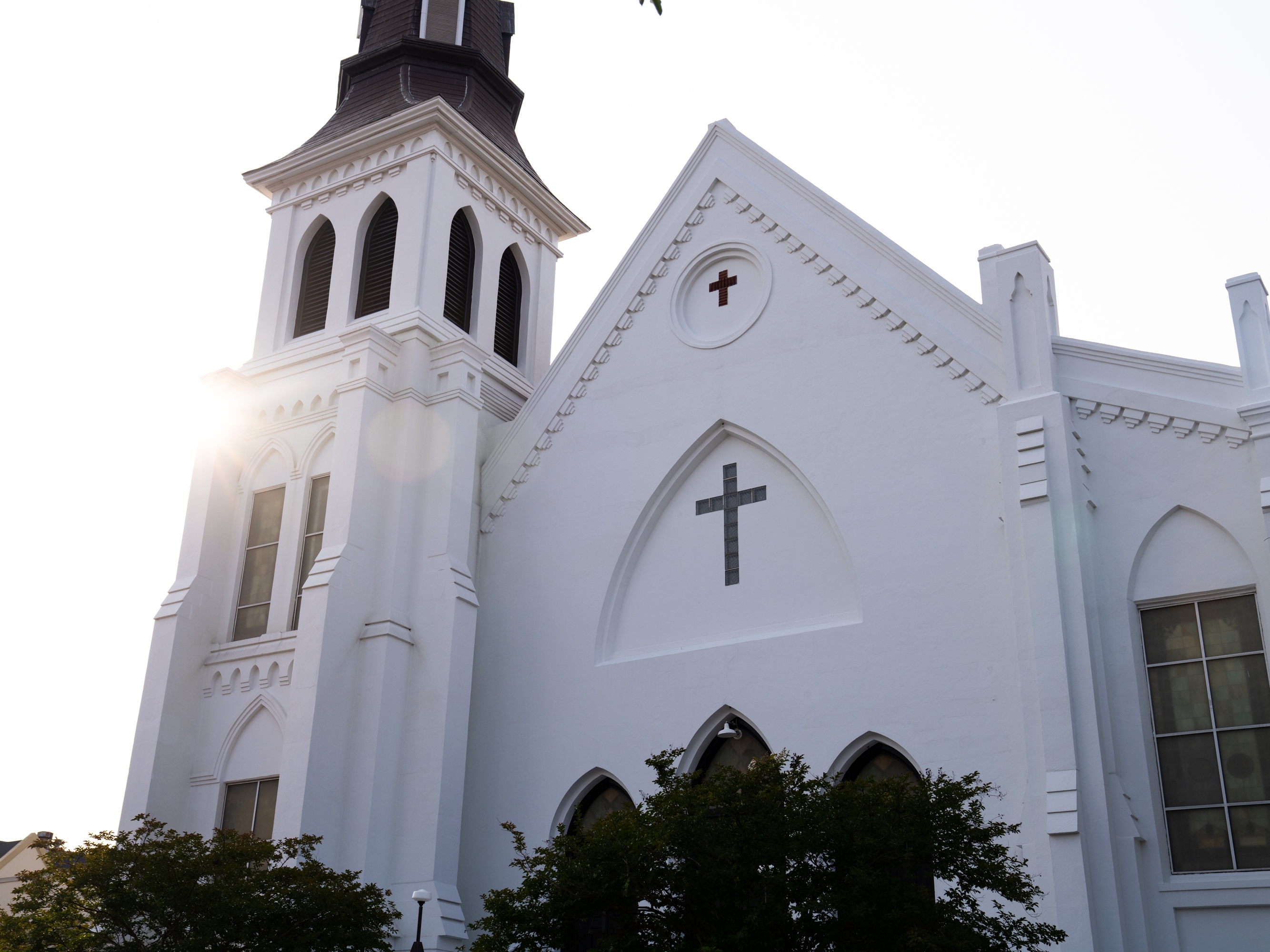 caption: Mother Emanuel African Methodist Episcopal Church in Charleston, SC on June 2, 2025.