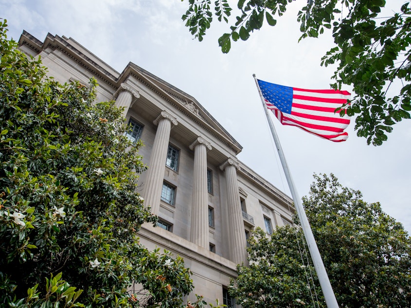 caption: The Robert F. Kennedy Department of Justice Building in Washington, D.C.