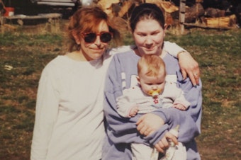 caption: Carolyn DeFord poses with her mother and daughter in La Grande, Oregon in their last photograph together before Leona disappeared in 1999.Courtesy of Carolyn DeFord