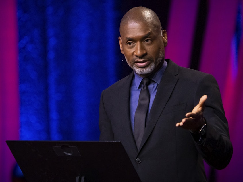 Charles M. Blow speaks at TEDWomen 2023