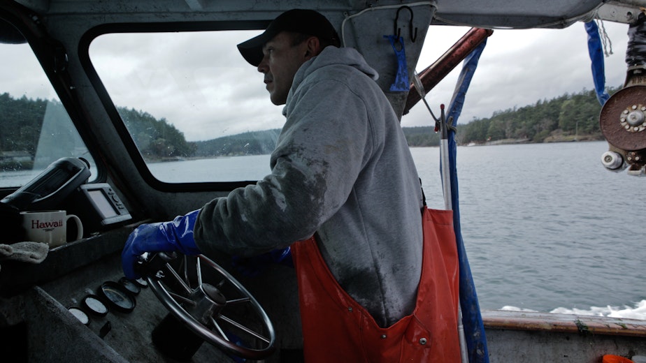 caption: Jay Julius is a member of the Lummi Tribe and an outspoken defender of his people's fishing rights.