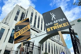 caption: The SAG-AFTRA strike went on for nearly four months.