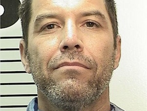 caption: An Oct. 21, 2022, photo provided by the California Department of Corrections and Rehabilitation shows Scott Peterson. The convicted murderer's case is now being taken up by the Los Angeles Innocence Project.