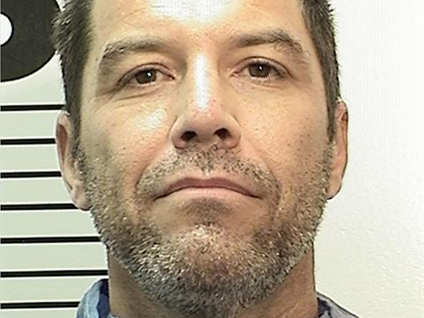 caption: An Oct. 21, 2022, photo provided by the California Department of Corrections and Rehabilitation shows Scott Peterson. The convicted murderer's case is now being taken up by the Los Angeles Innocence Project.