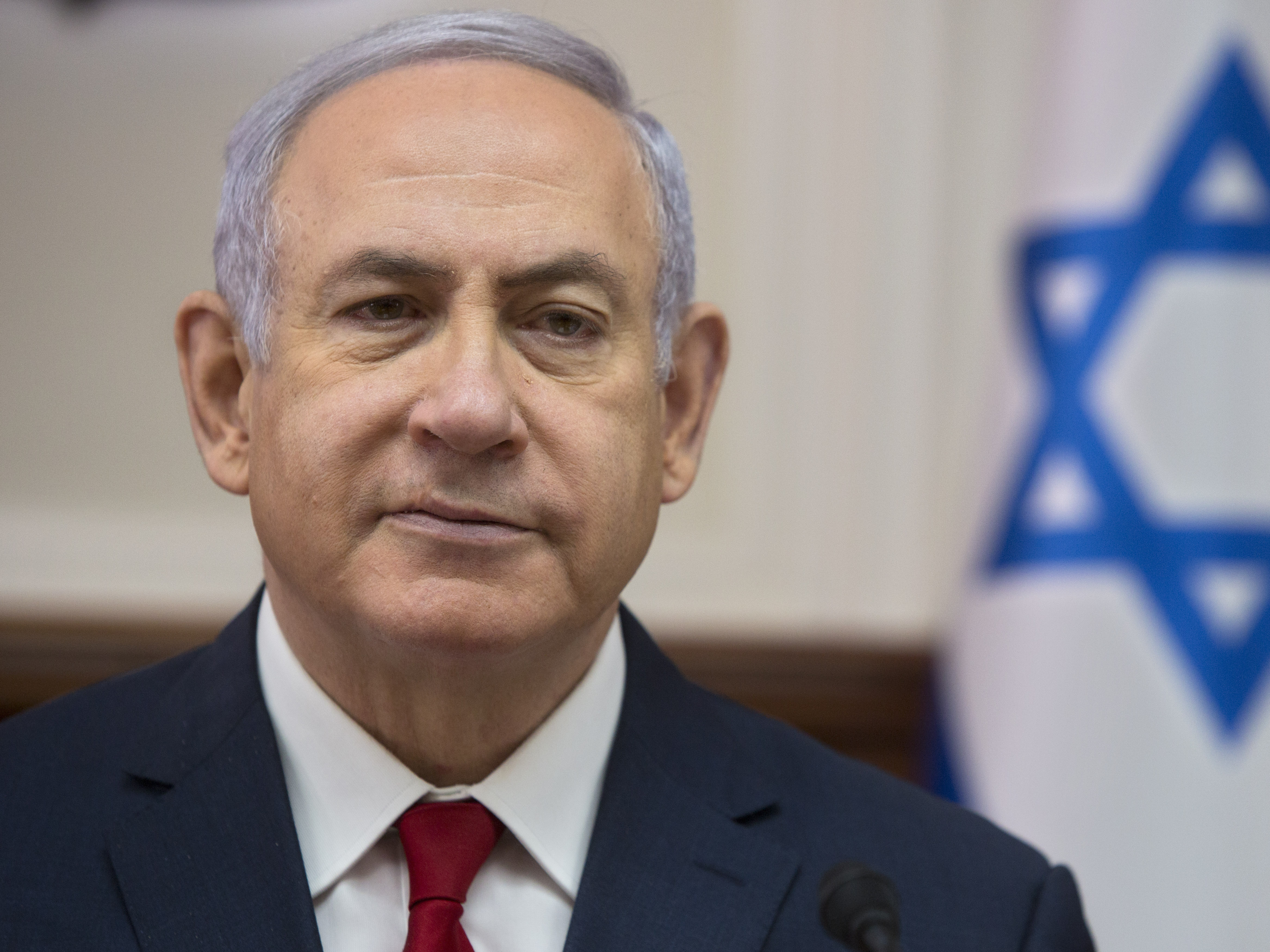 caption: Israel's attorney general says he is taking steps to indict Israeli Prime Minister Benjamin Netanyahu, shown here earlier this month, on corruption charges.