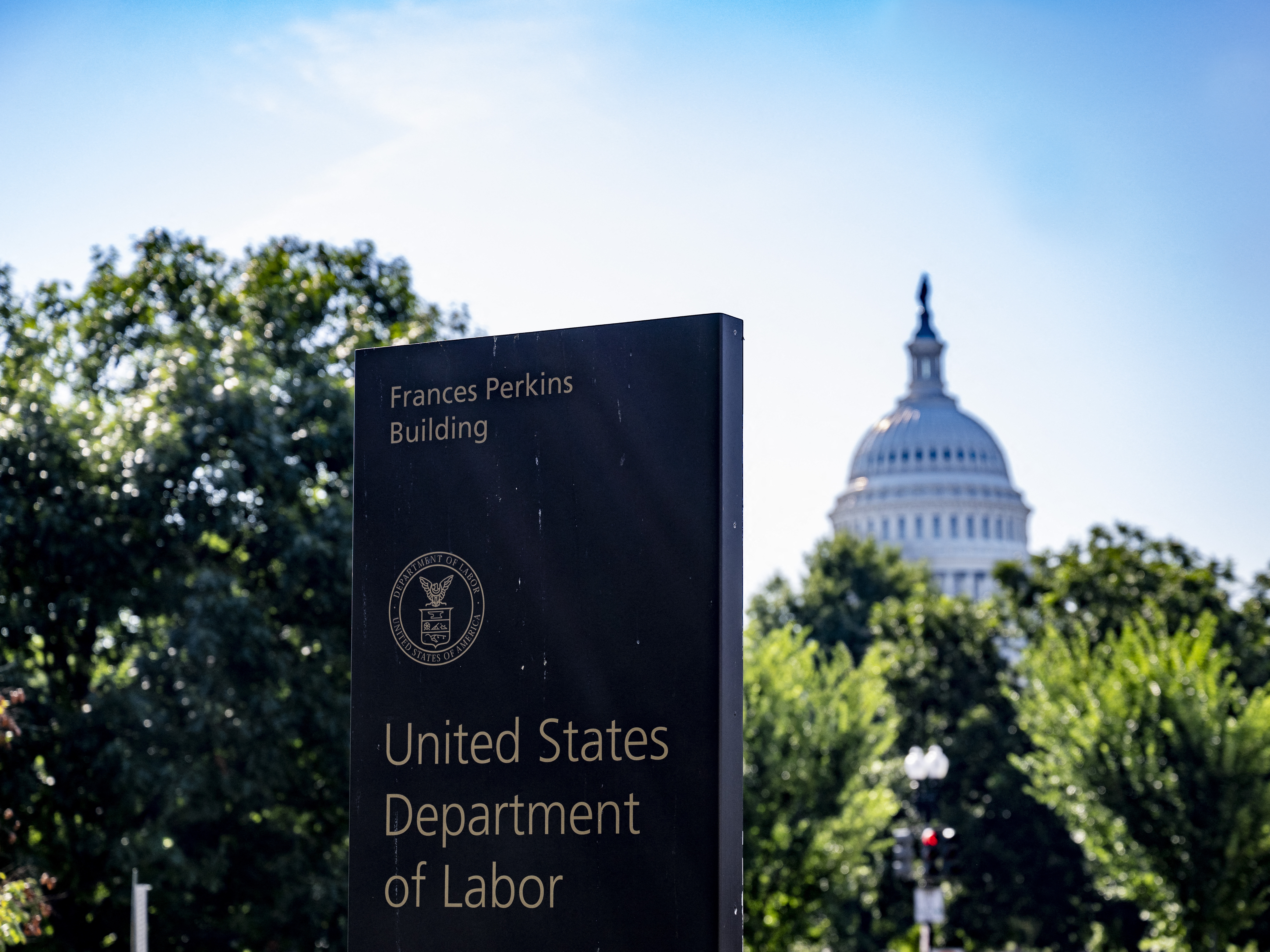 caption: President Trump plans to name conservative economist E.J. Antoni to head the Bureau of Labor Statistics. Trump fired the bureau's previous leader after a disappointing jobs report.