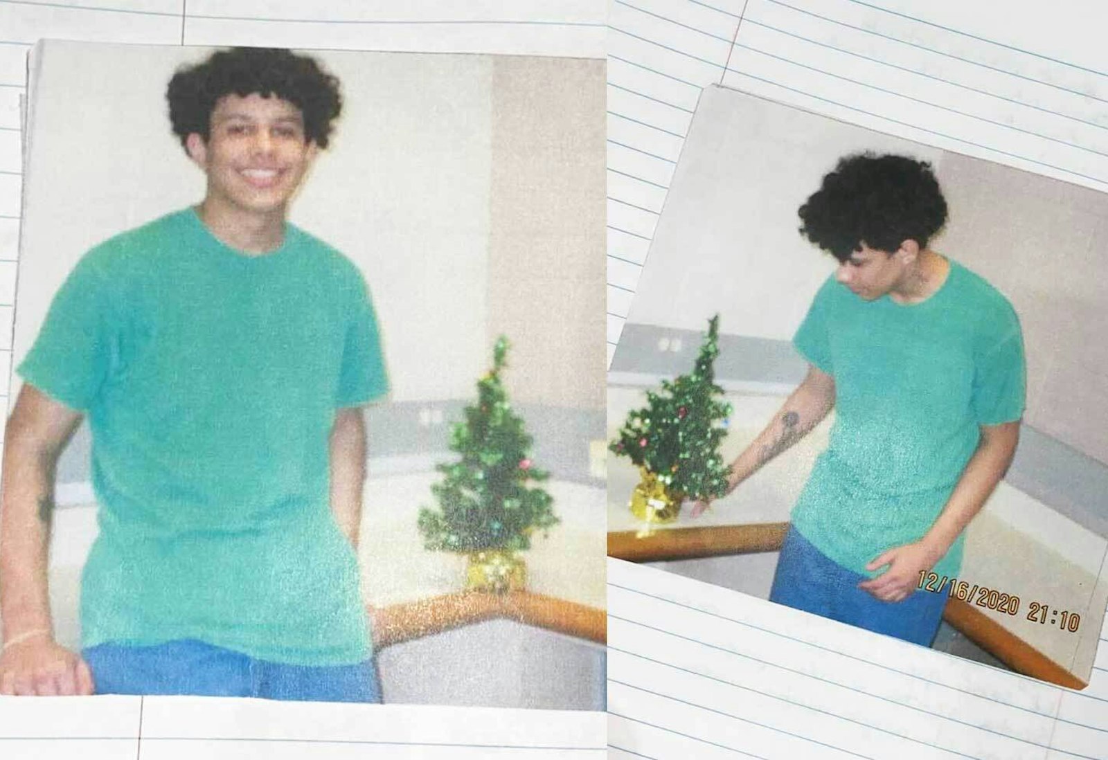 Kaio Bispo at the Cowlitz County Youth Services Center in December 2020, days before his 18th birthday. Shortly afterward, Bispo was transferred to an adult detention facility, the Northwest ICE Processing Center in Tacoma, Wash.